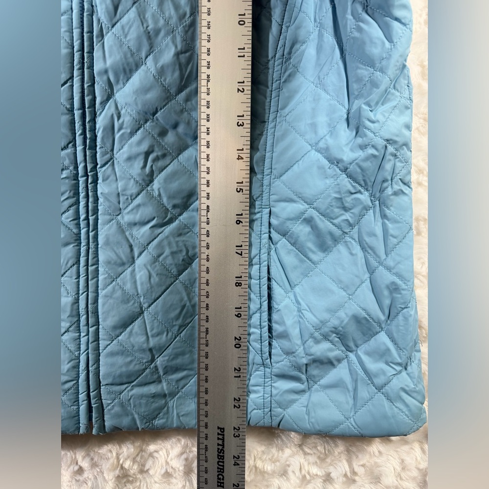 Sigrid‎ Olson Womens Lite Blue Hooded Quilted Vest - Picture 4 of 13